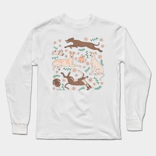 Greyhounds & Stuffed bunnies Long Sleeve T-Shirt